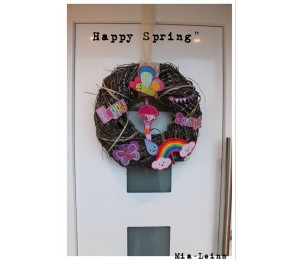 Stickdatei - Happy Spring Schriftzug